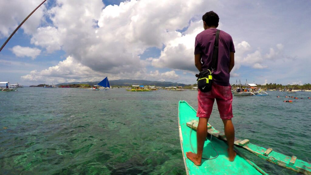 Our guide for the day. Add this to your bucket list! Currently finding the best snorkeling spot... Hopefully.