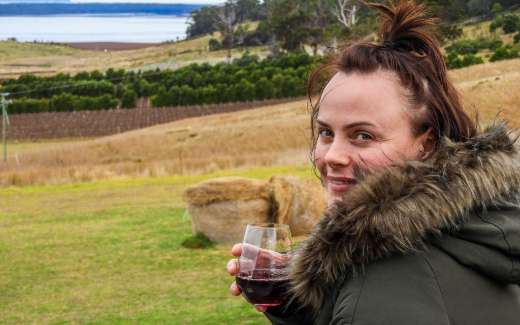 Louise Connolly at Devil's Corner Cellar, Tasmania