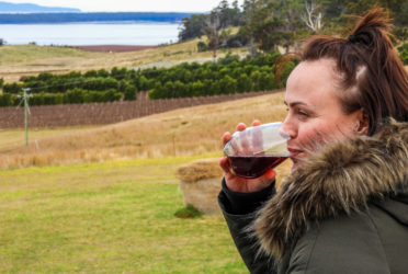 Louise Connolly at Devil's Corner, Tasmania