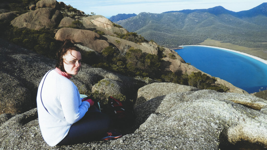 Louise Connolly on Mount Amos