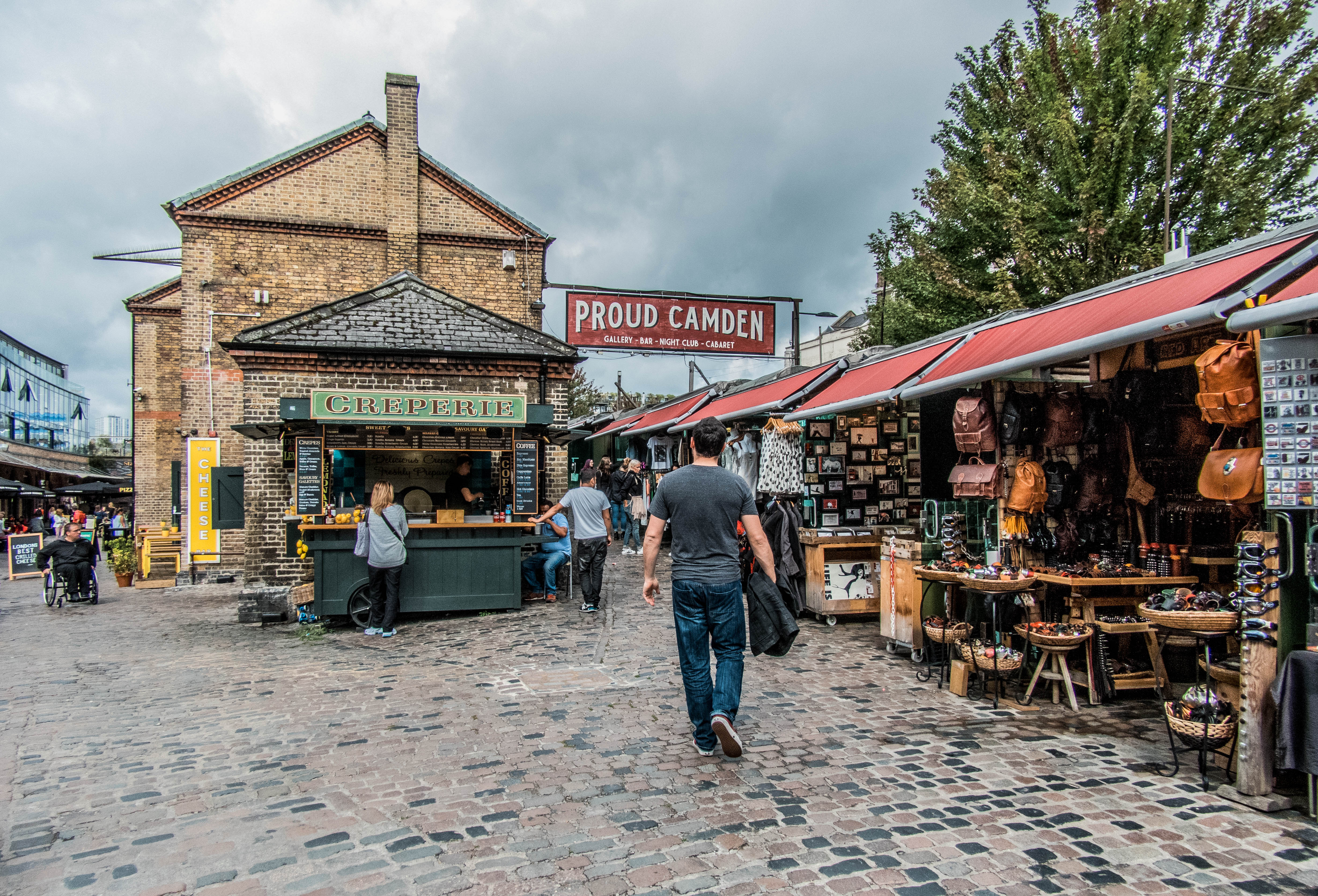 Michael Doig strolling Camden Markets in London